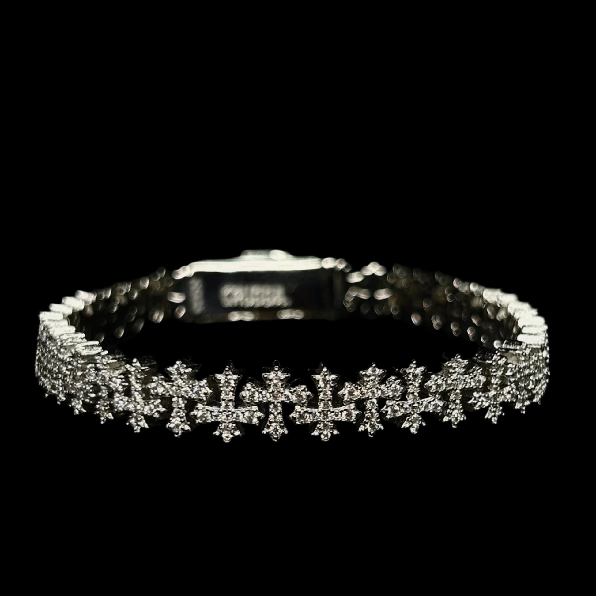 VVS Eternity Cross Bracelet