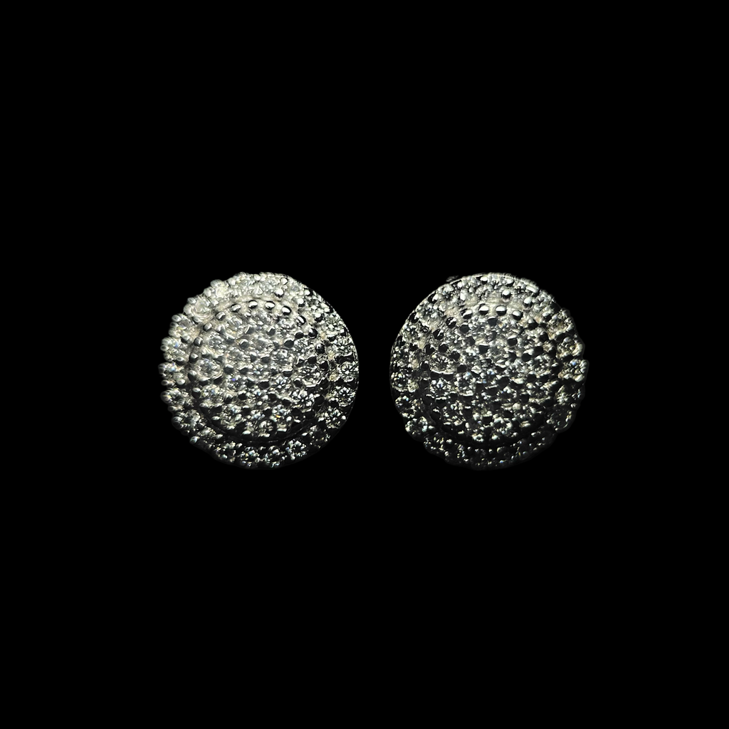 9.5MM VVS Circle Cluster Earrings