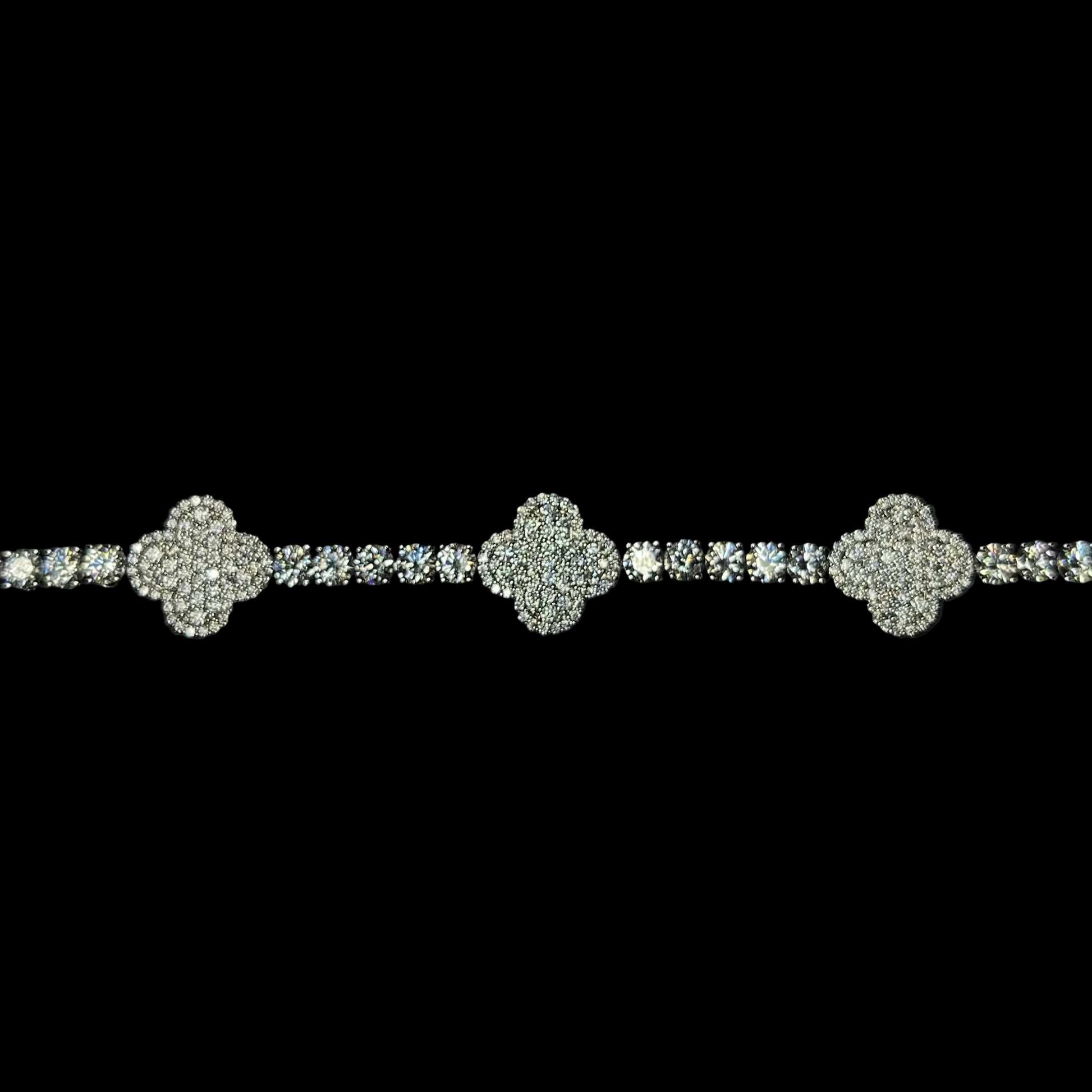 4MM VVS Clover Tennis Bracelet
