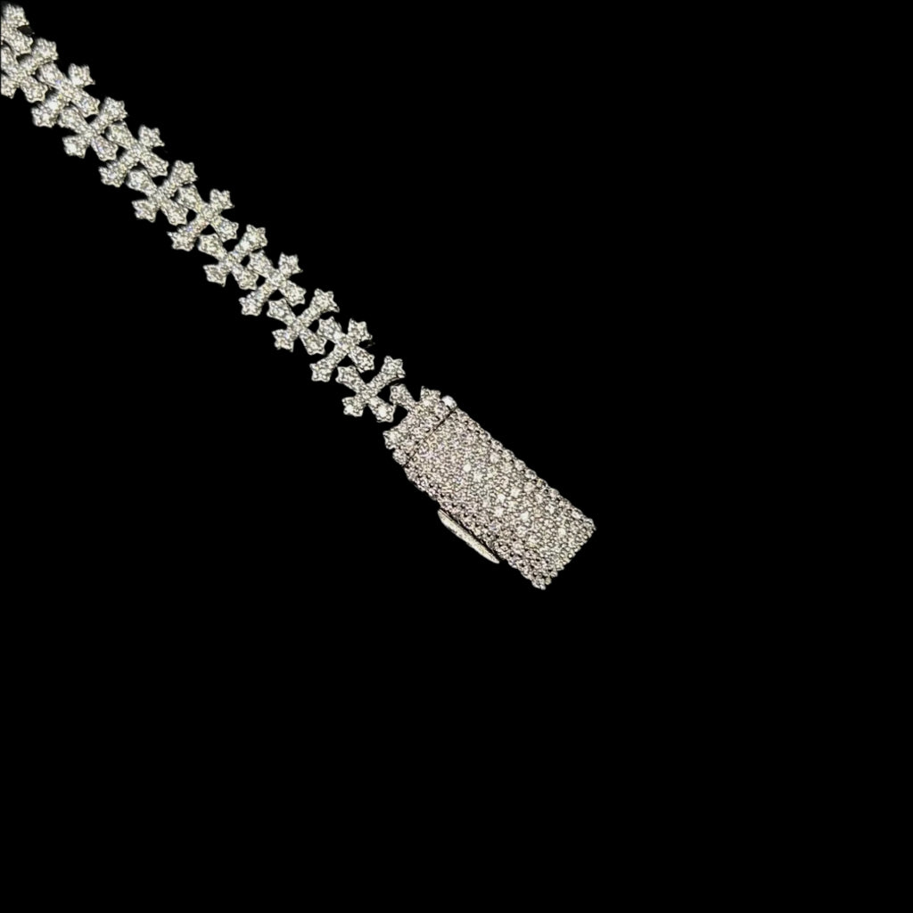 VVS Eternity Cross Bracelet