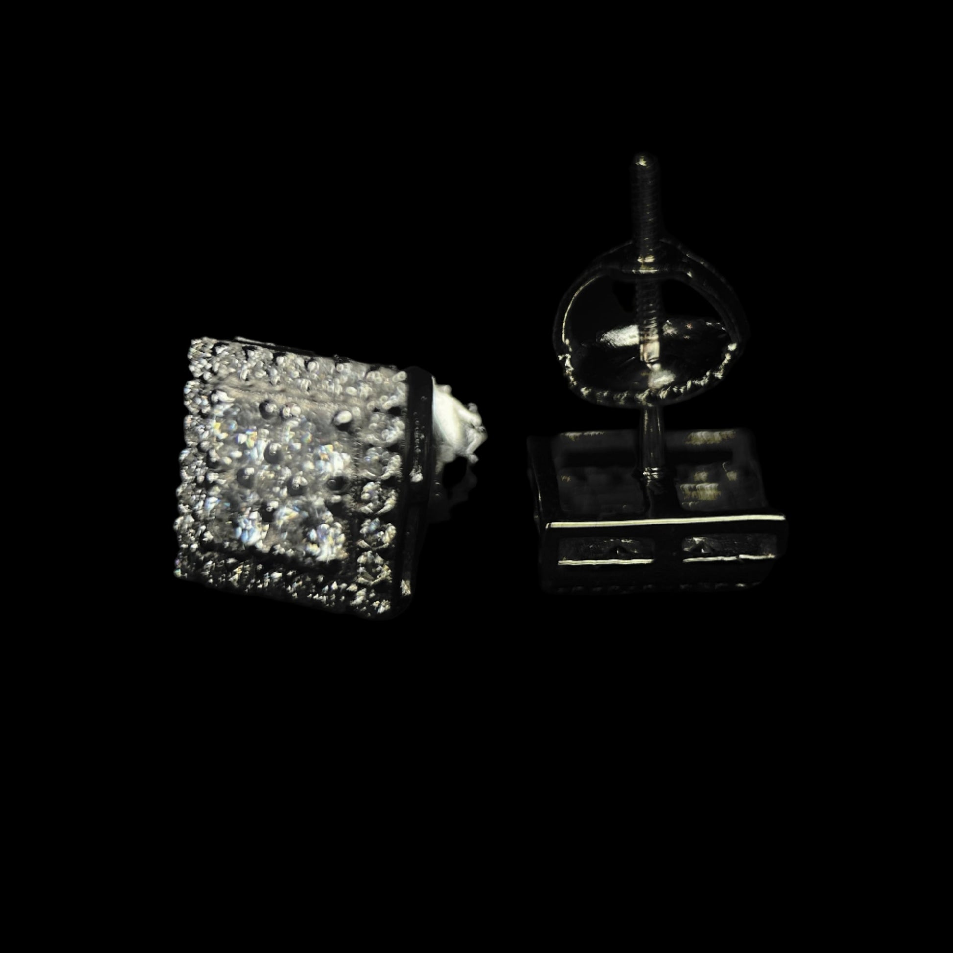 8MM VVS 4-Stud Cluster Earrings