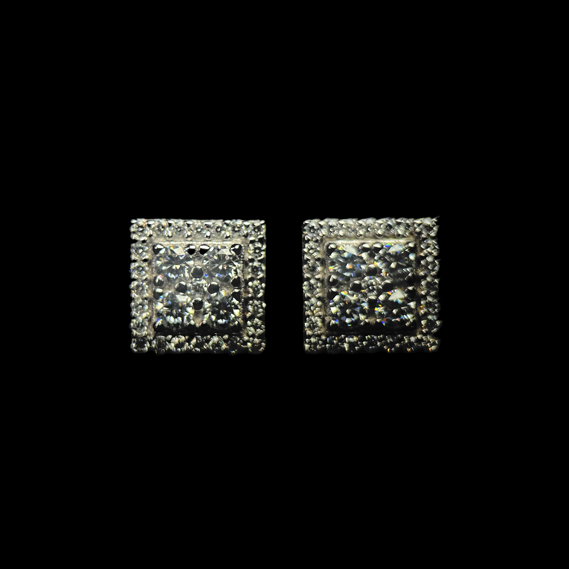 8MM VVS 4-Stud Cluster Earrings