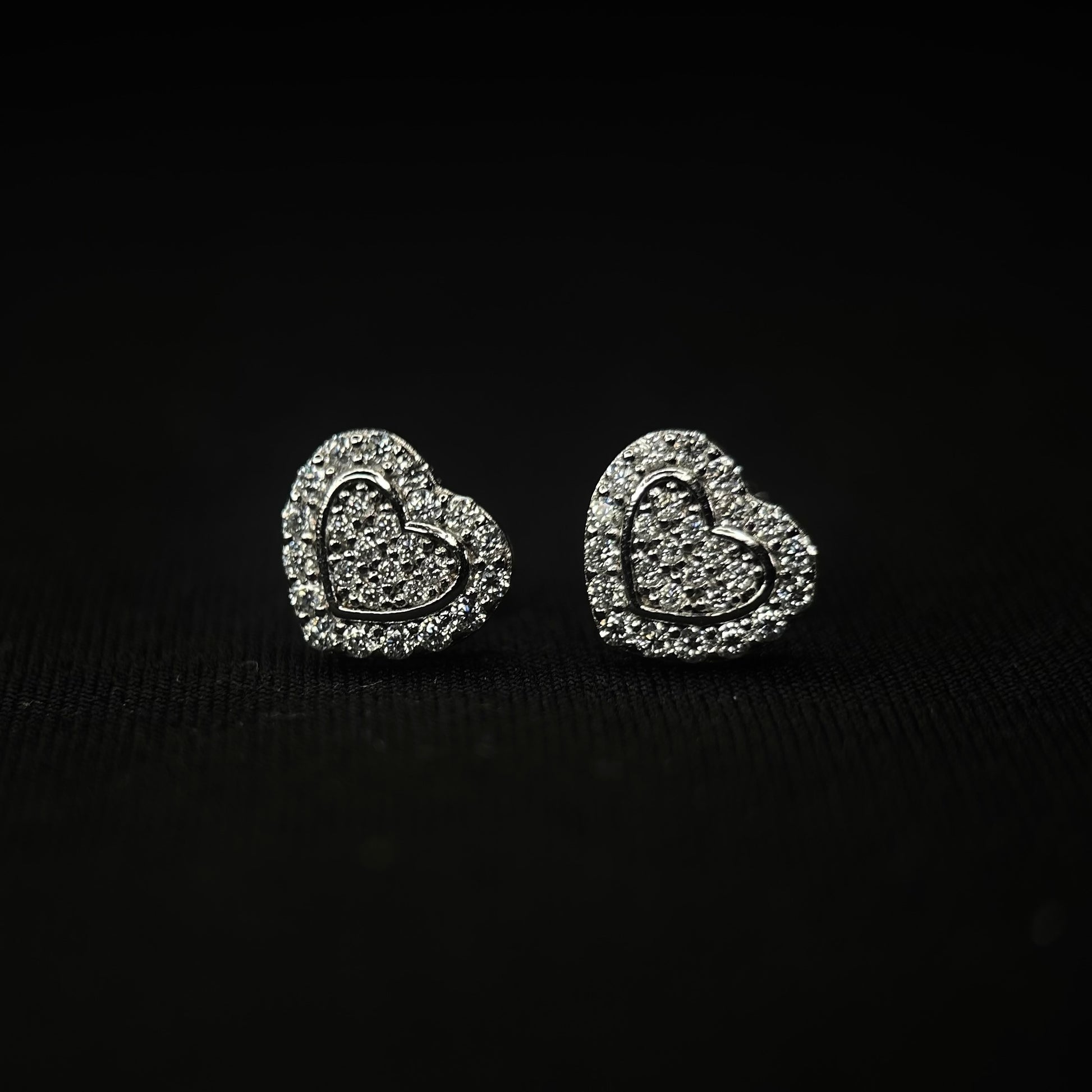 9MM VVS Heart Shape Earrings