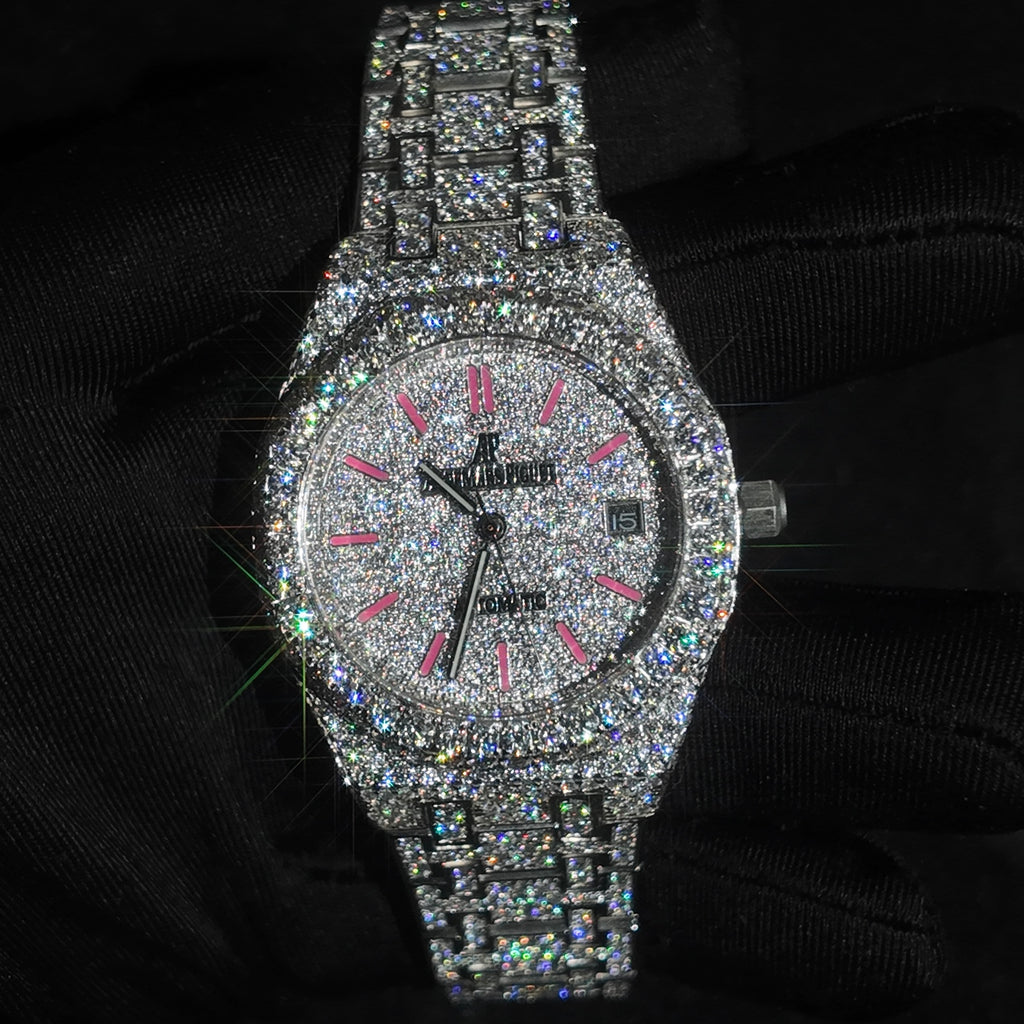 APRO 36MM Pink Stick Dial Watch
