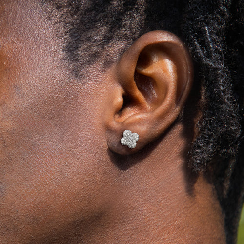 10MM VVS Clover Cluster Earrings