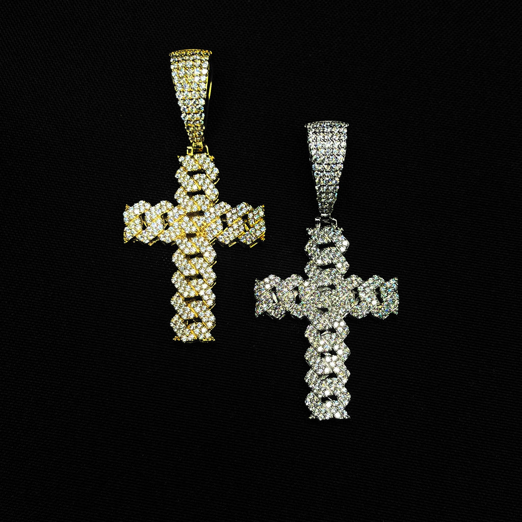 Cuban Link Cross Pendant