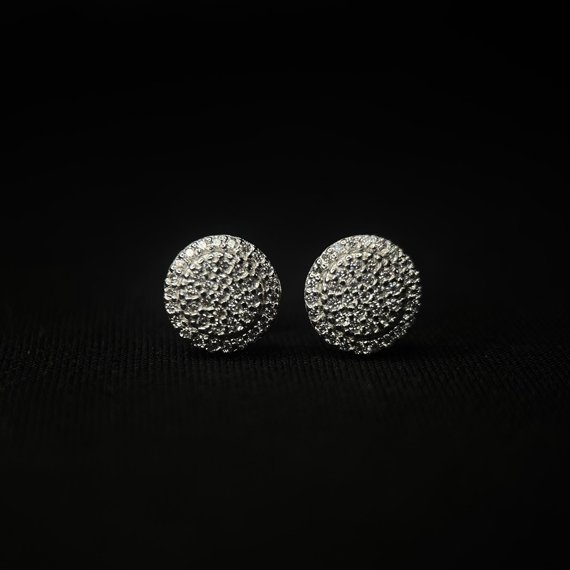 9.5MM VVS Circle Cluster Earrings