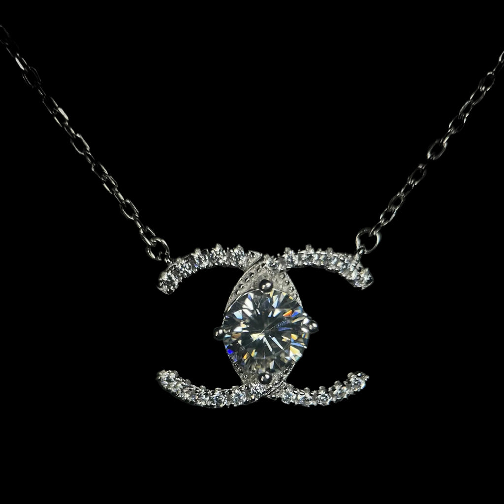 Double C Earrings & Necklace Combo