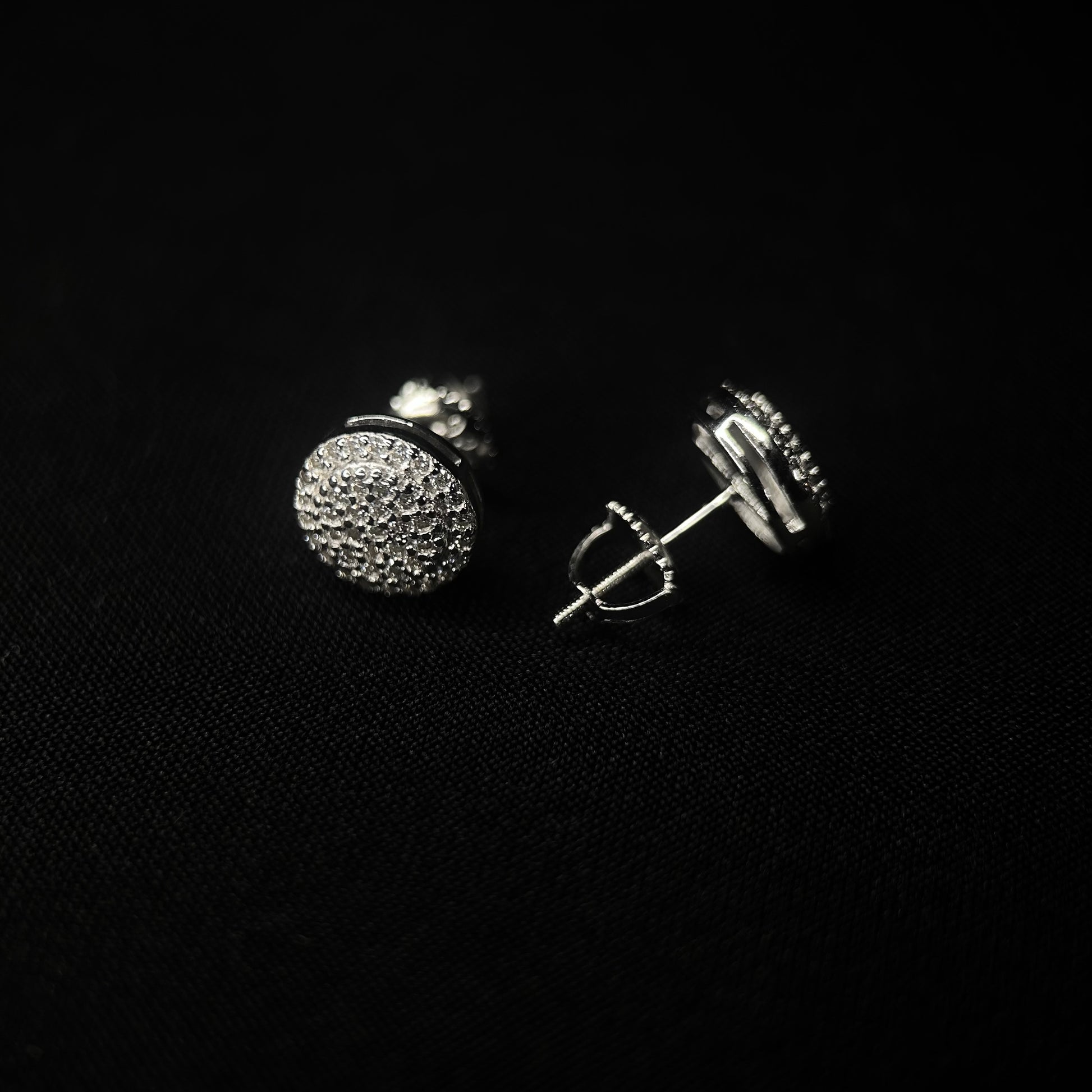 9.5MM VVS Circle Cluster Earrings