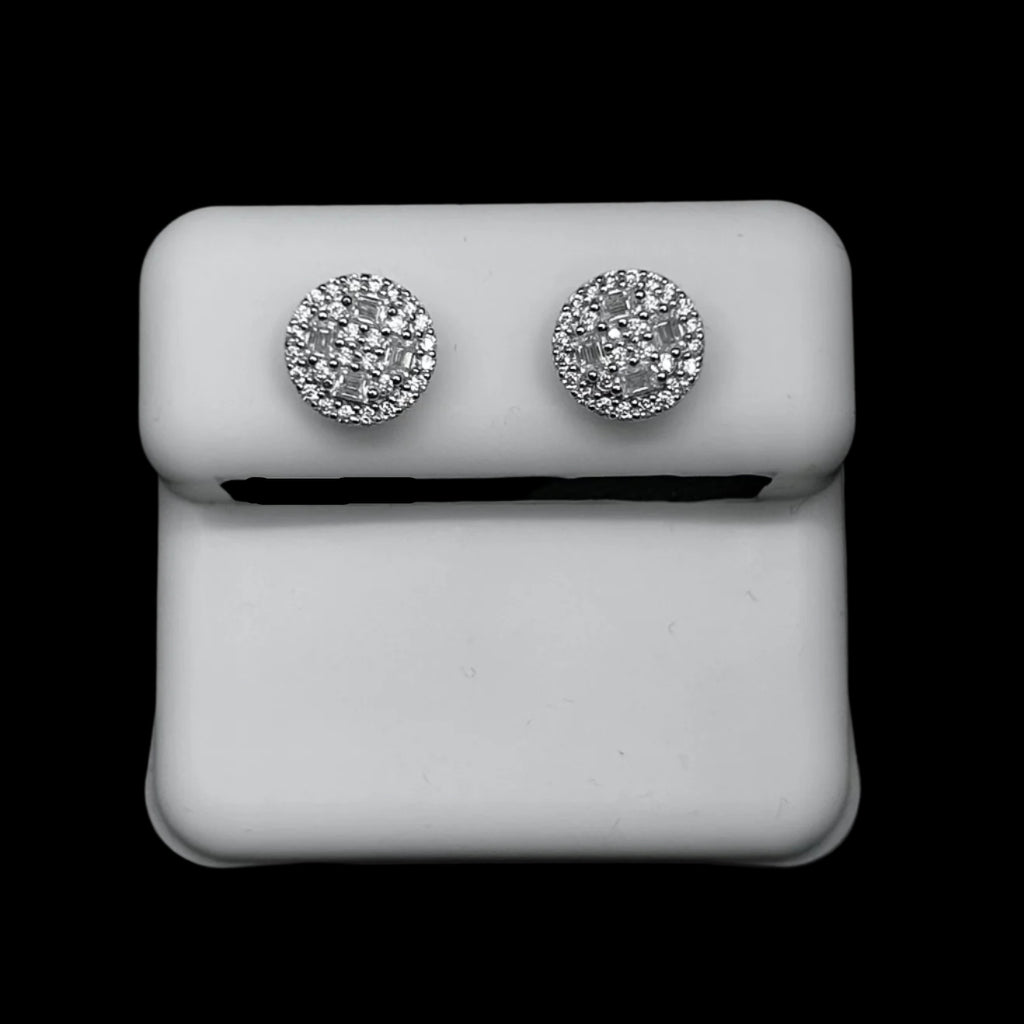 8.5MM VVS Emerald-Cut Cluster Earrings