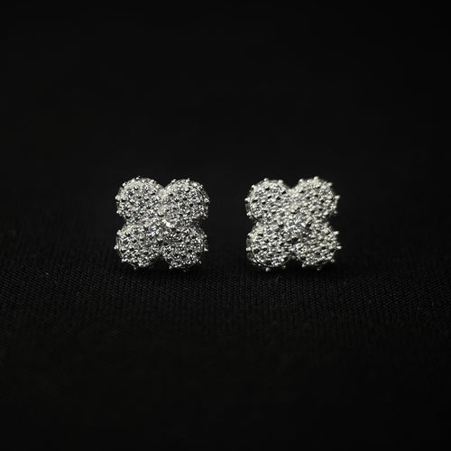 10MM VVS Clover Cluster Earrings