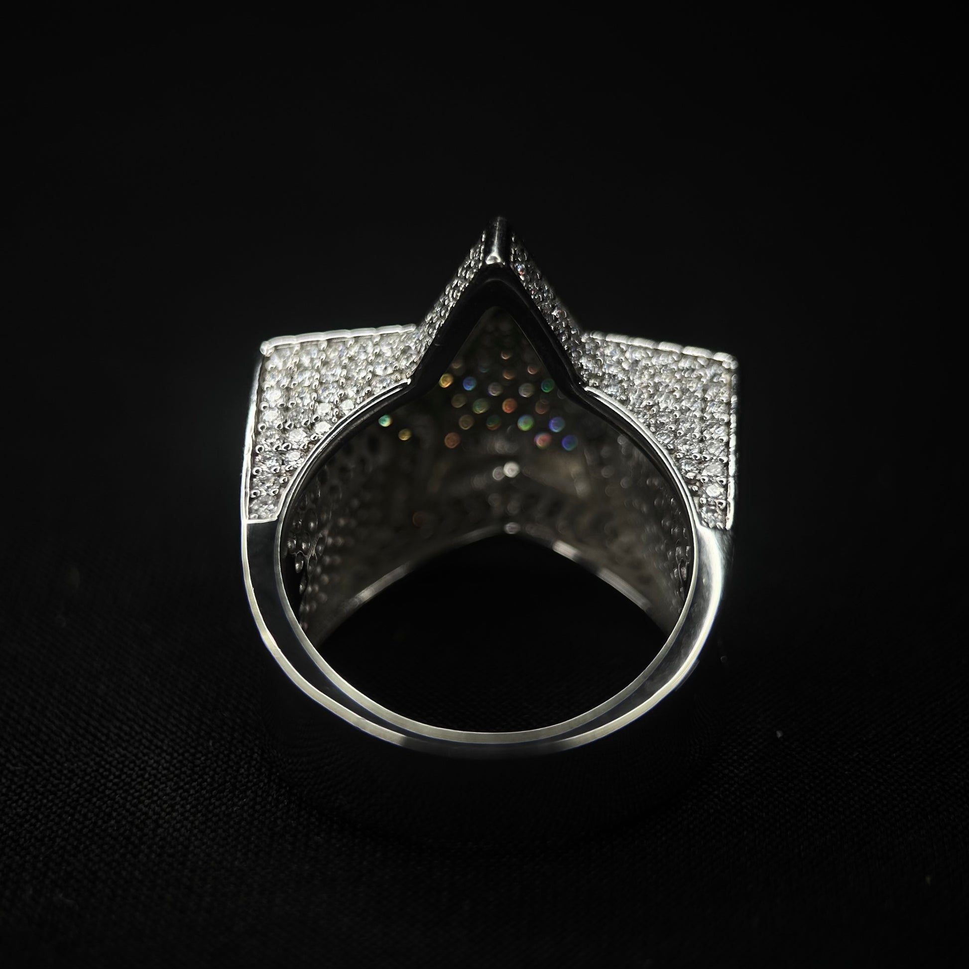 VVS Two Layer Star Ring