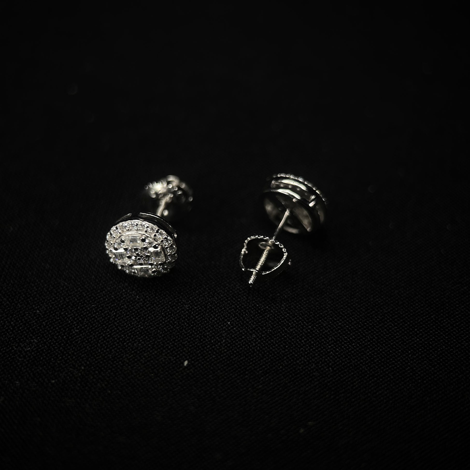 8.5MM VVS Emerald-Cut Cluster Earrings