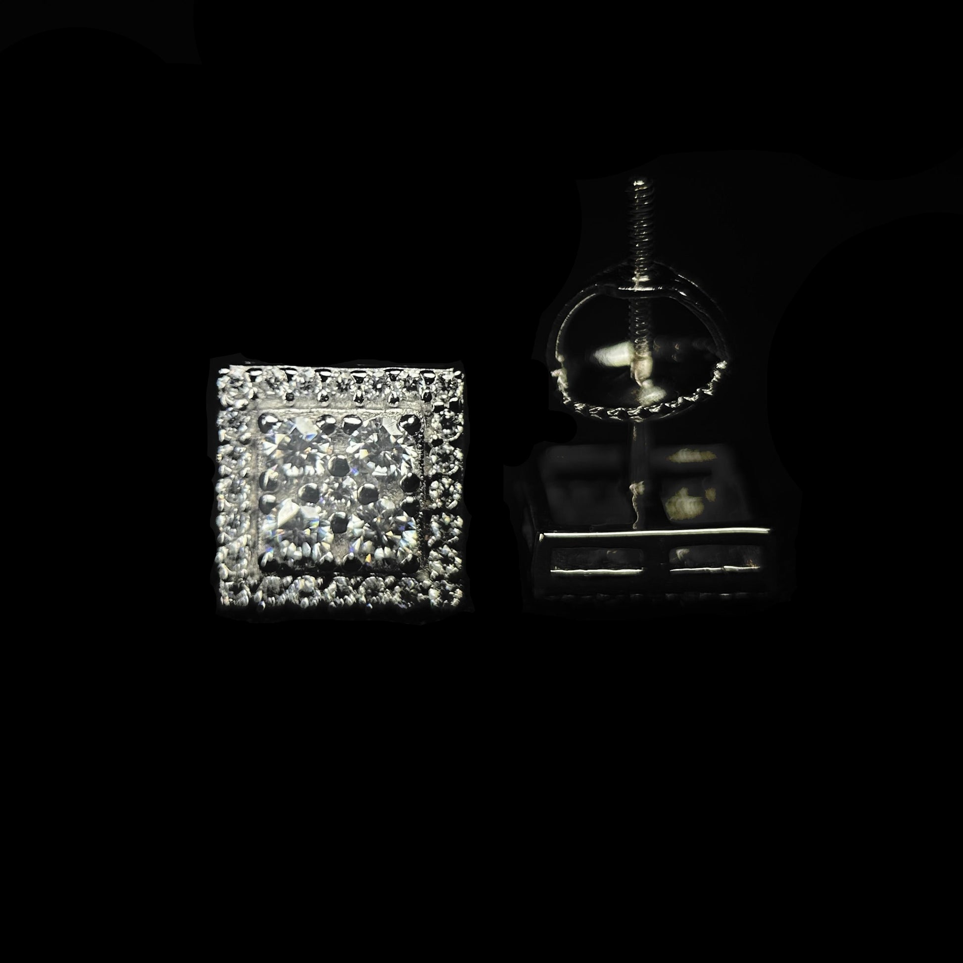 8MM VVS 4-Stud Cluster Earrings