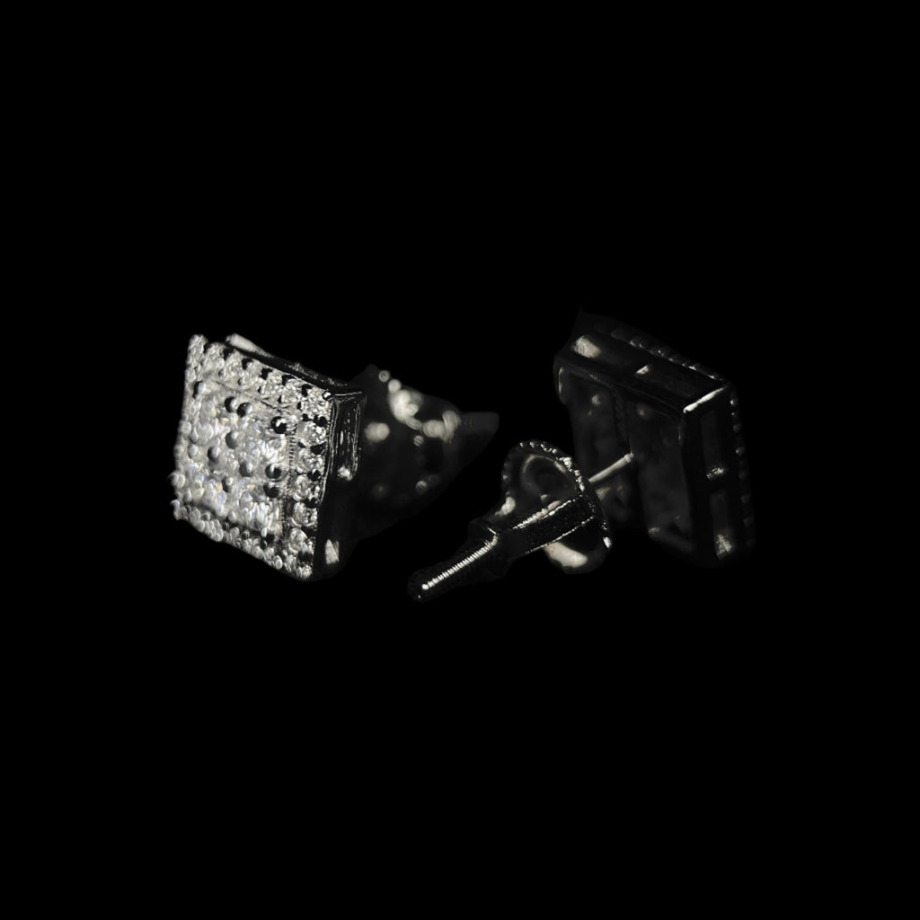 8MM VVS 4-Stud Cluster Earrings