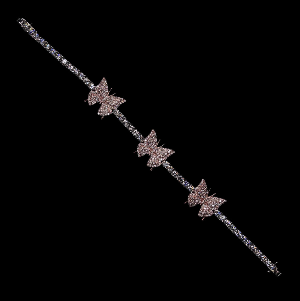 3MM VVS Butterfly Tennis Bracelet