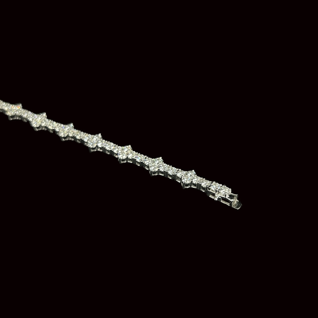 3MM VVS Cross Tennis Bracelet