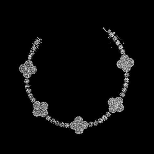 4mm Clover Tennis Bracelet