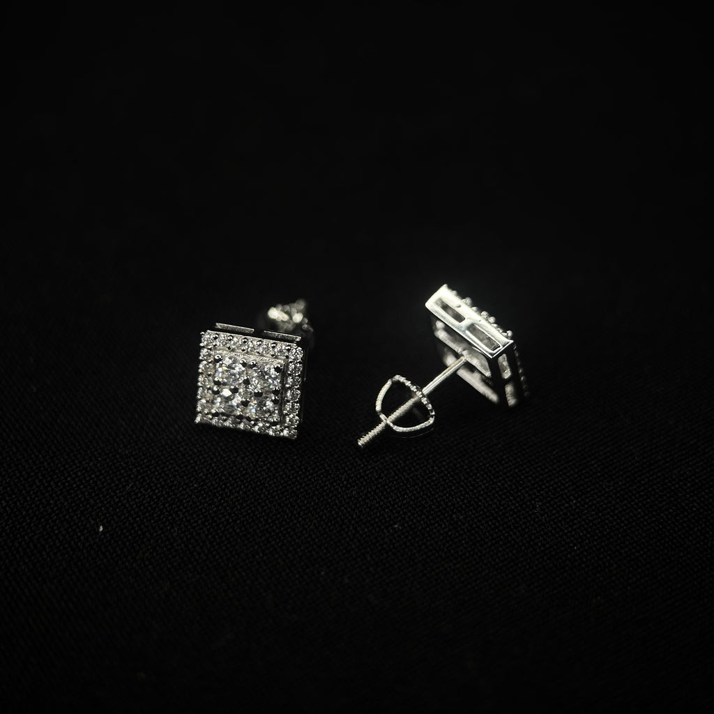 8MM VVS 4-Stud Cluster Earrings