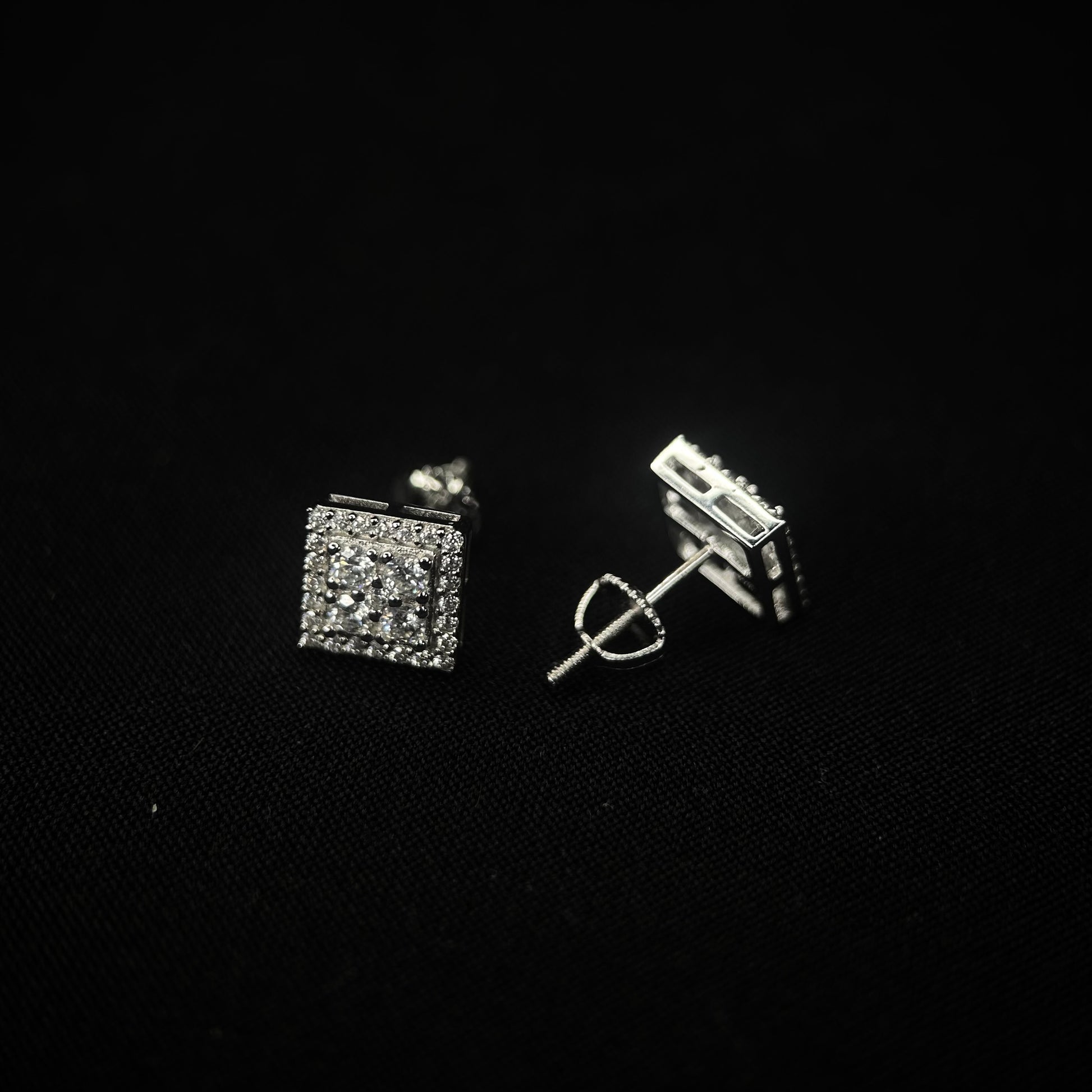 8MM VVS 4-Stud Cluster Earrings
