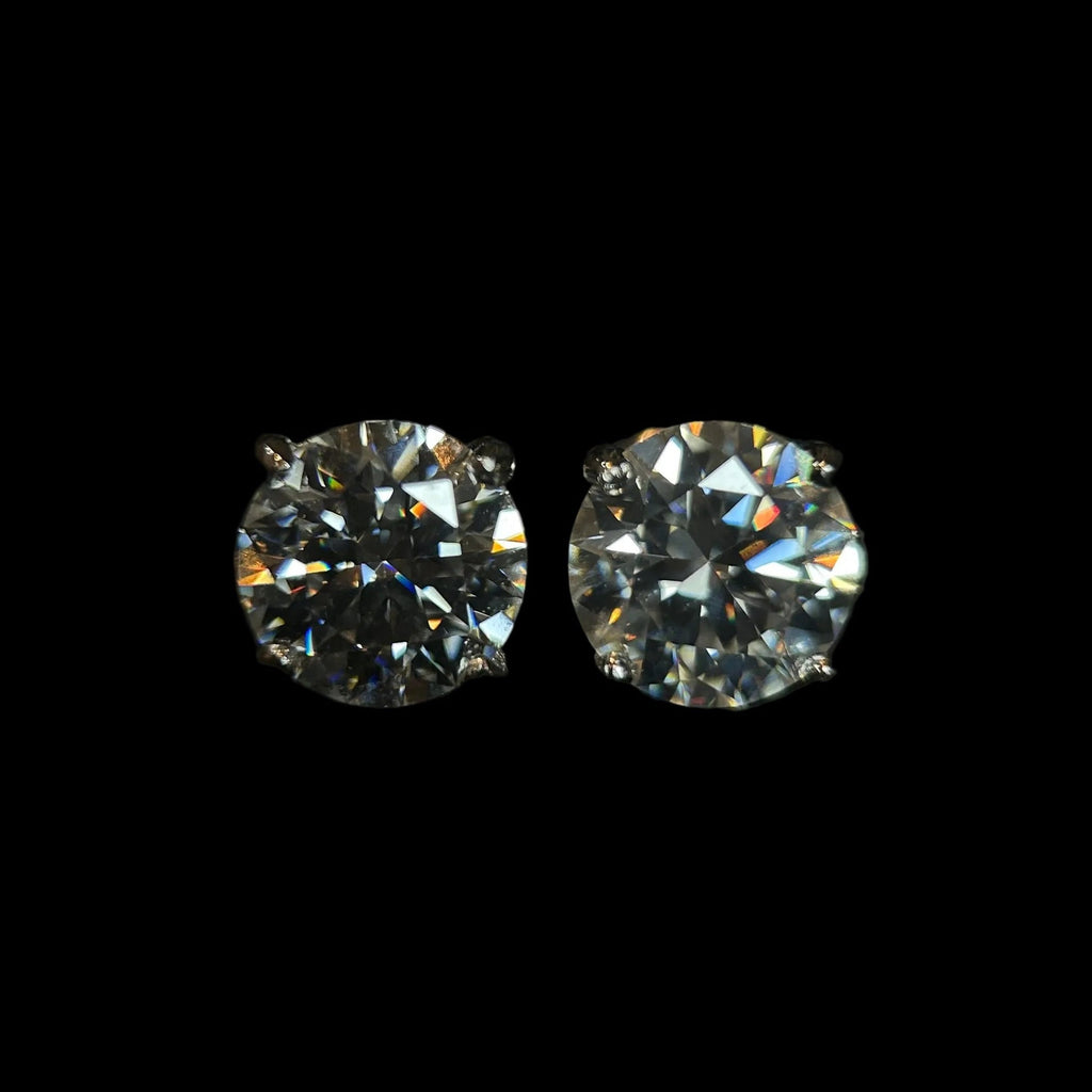 8MM VVS Stud Earrings