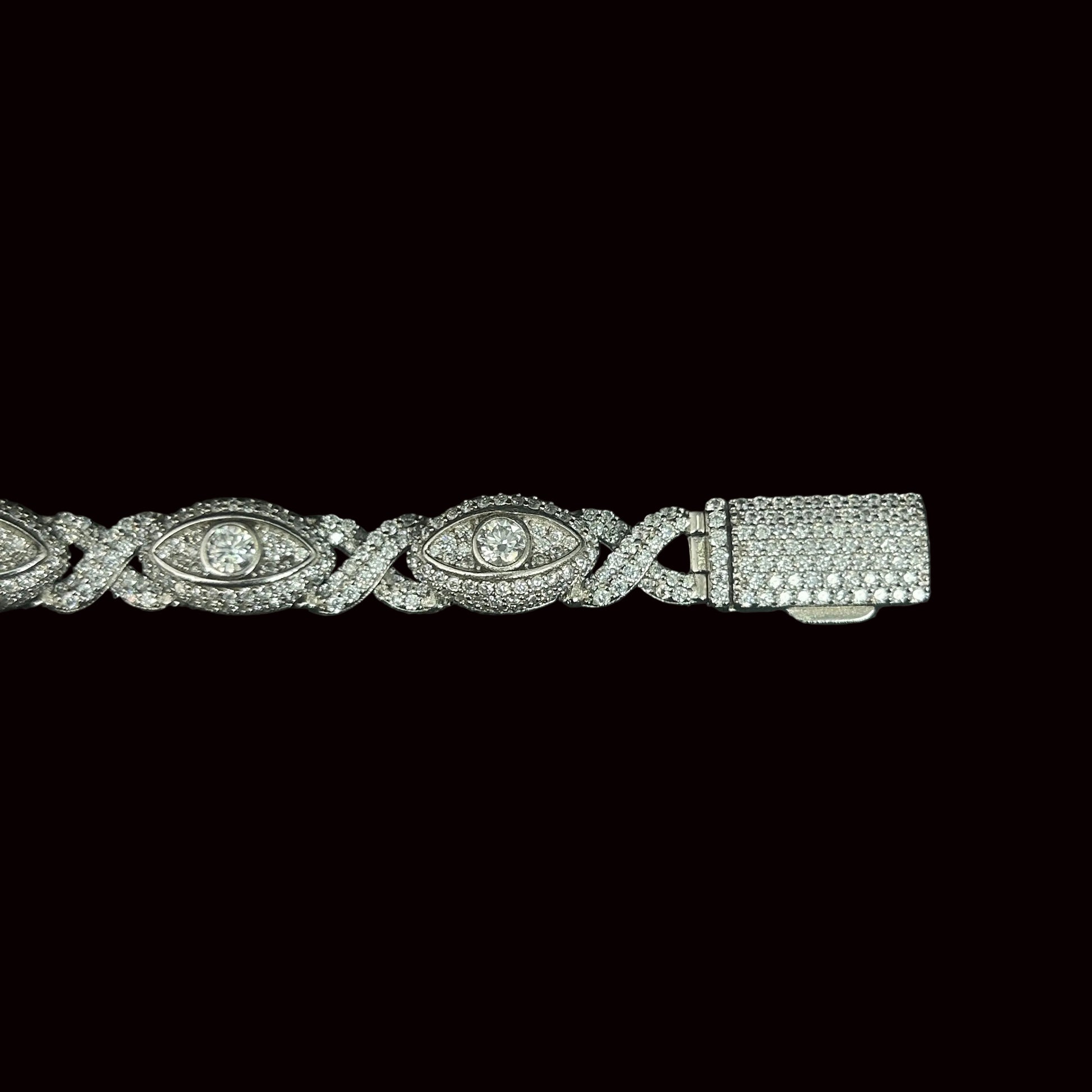 8MM VVS Evil Eye Infinity Link Bracelet