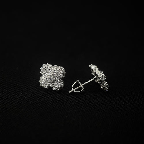10MM VVS Clover Cluster Earrings