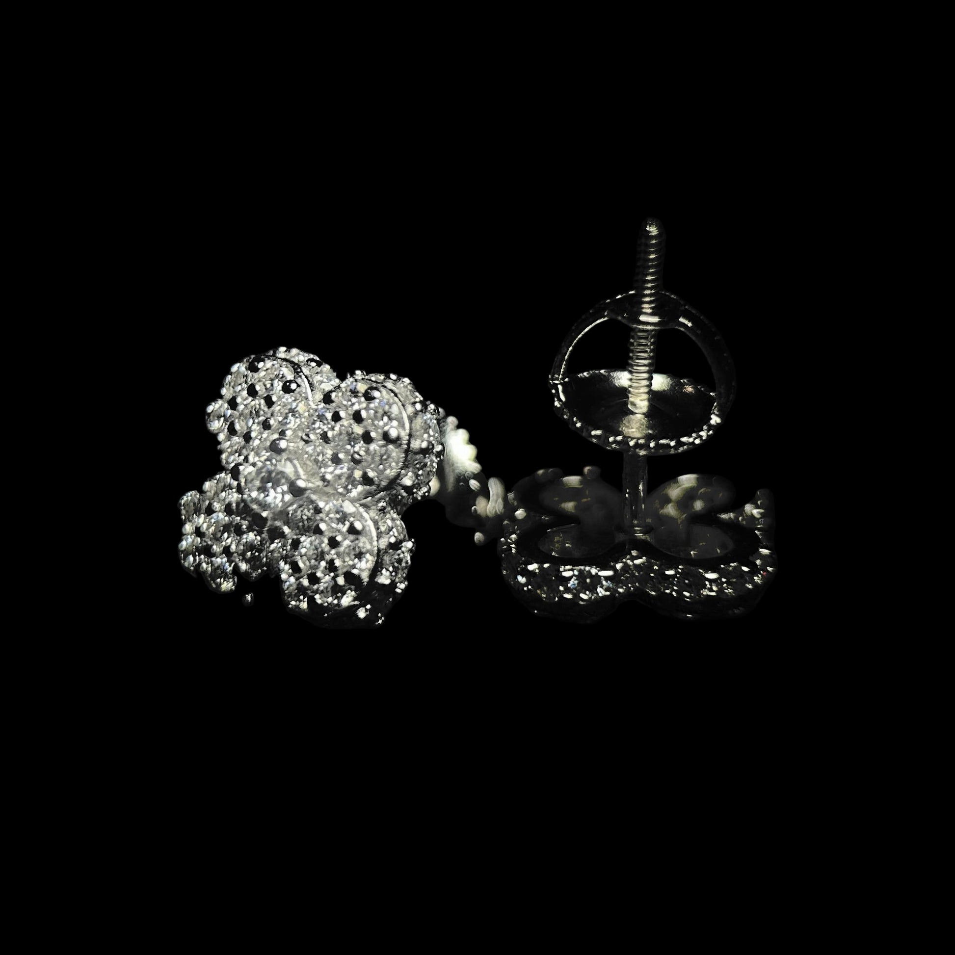 10MM VVS Clover Cluster Earrings