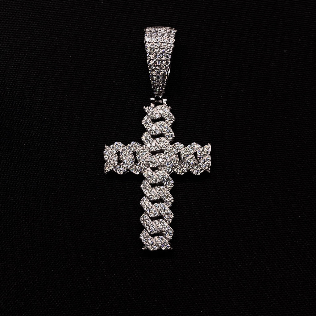 Cuban Link Cross Pendant