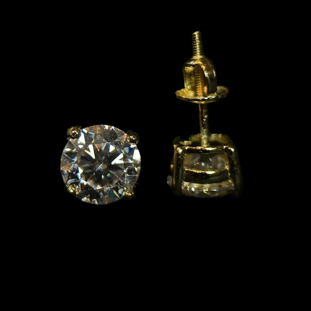 8MM VVS Stud Earrings
