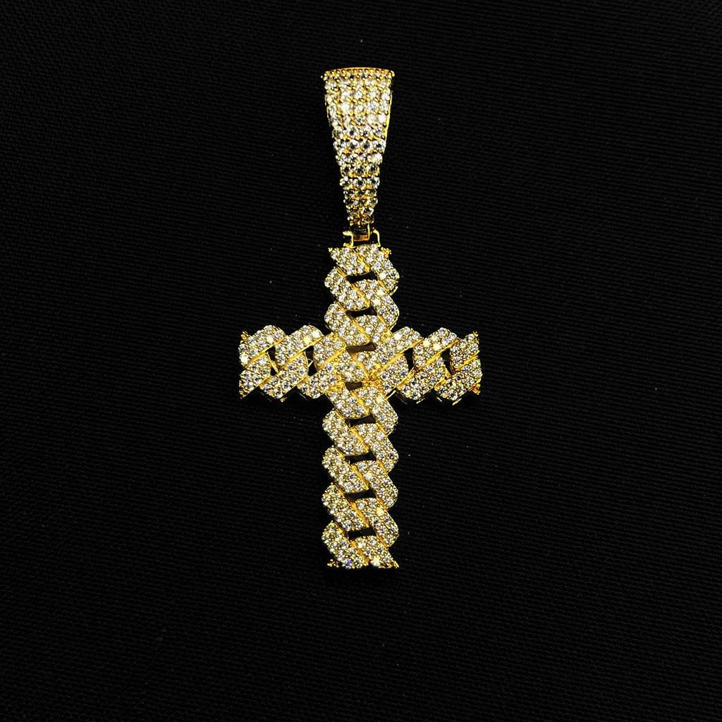 Cuban Link Cross Pendant