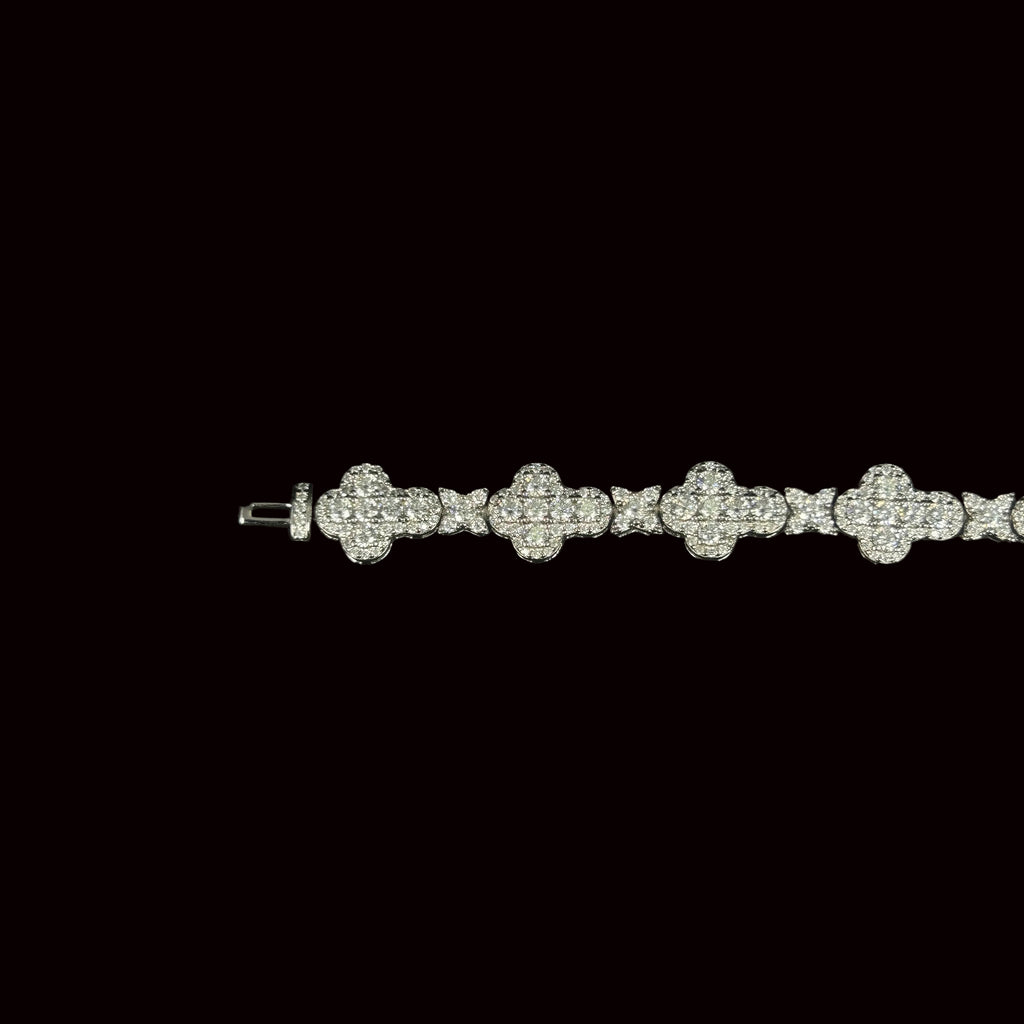 10MM VVS Cross Link Bracelet