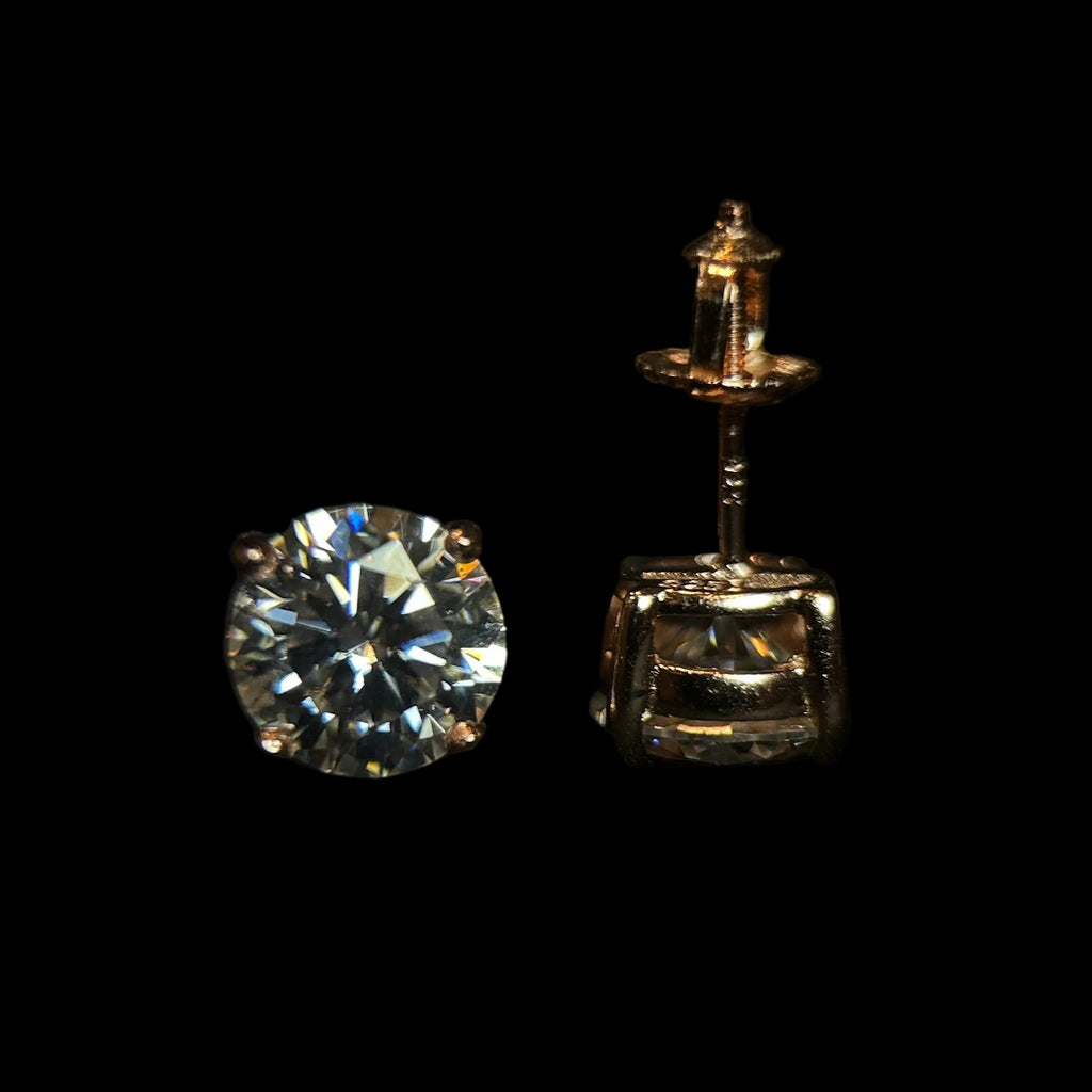 8MM VVS Stud Earrings