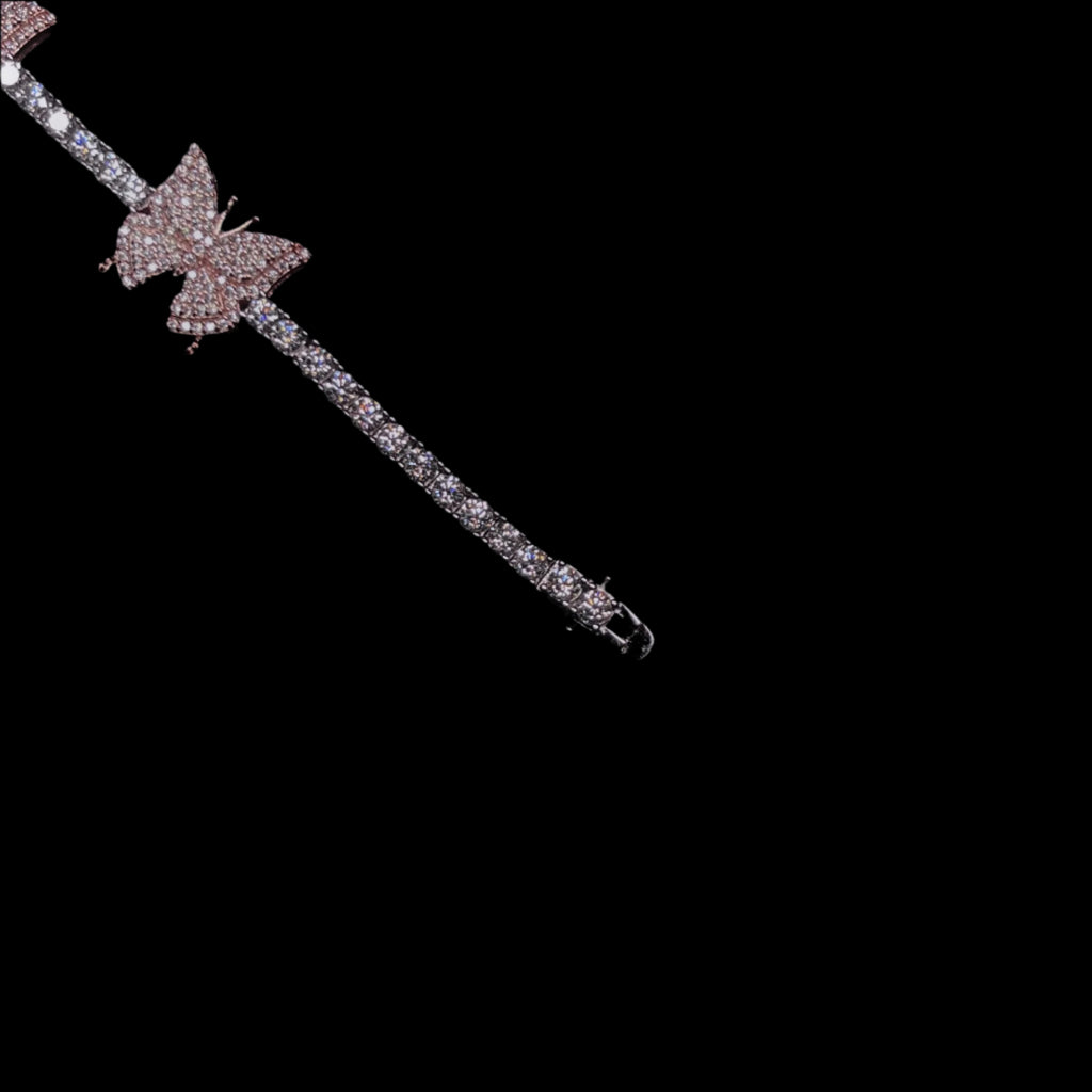 3MM VVS Butterfly Tennis Bracelet