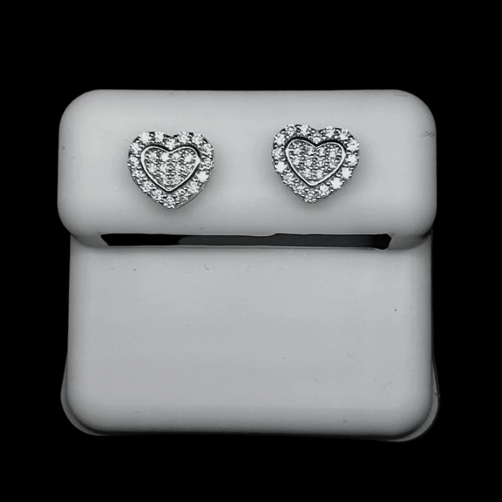 9MM VVS Heart Shape Earrings