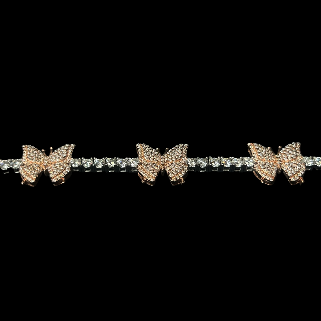 3MM VVS Butterfly Tennis Bracelet
