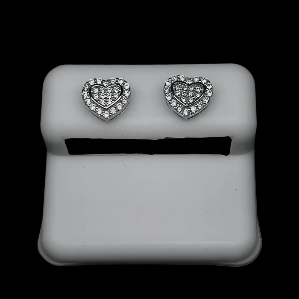 9MM VVS Heart Shape Earrings