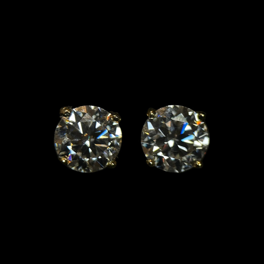 8MM VVS Stud Earrings