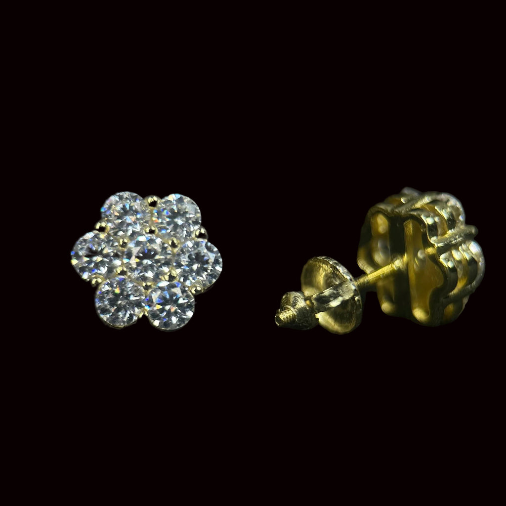 9MM Flower Cluster Earrings