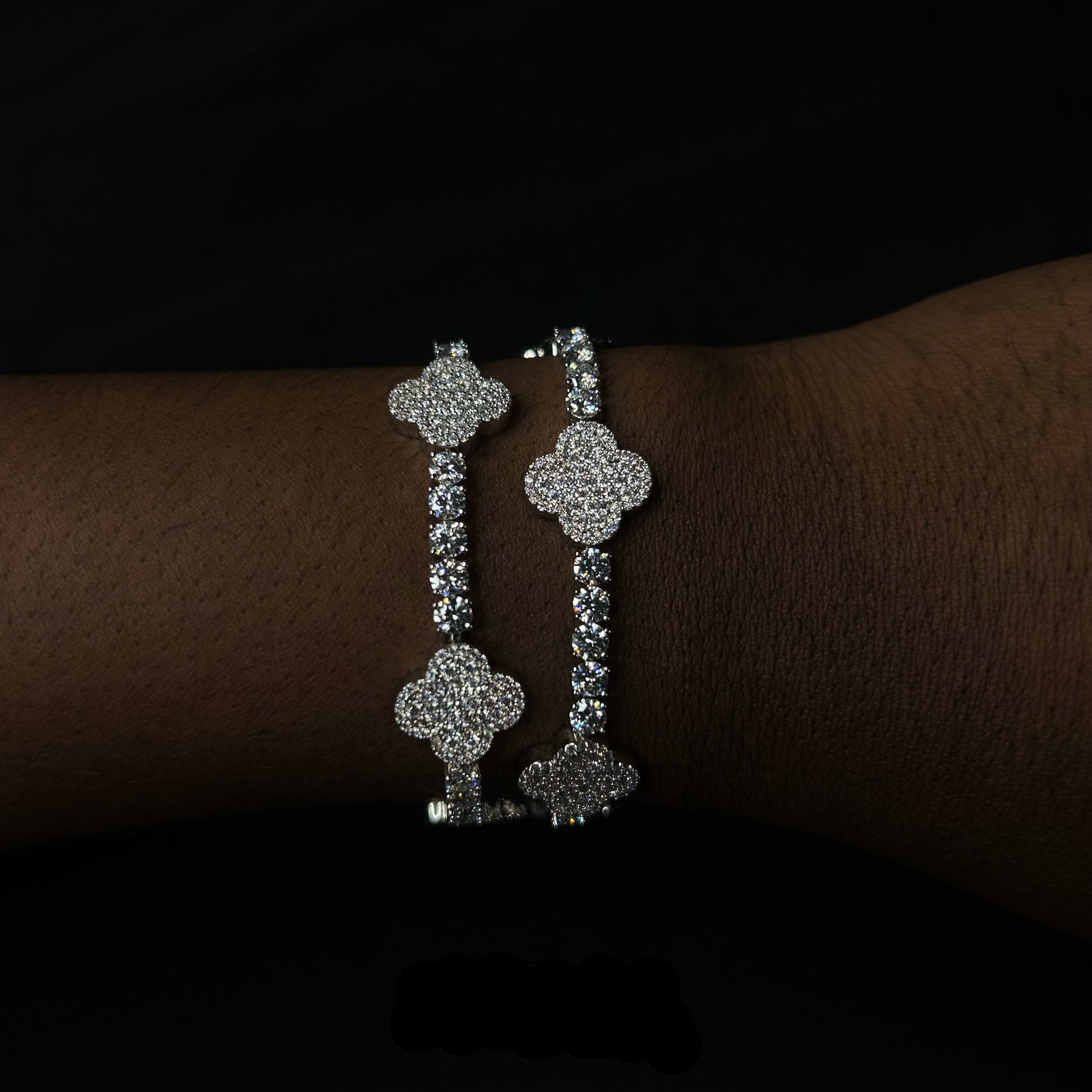 4MM VVS Clover Tennis Bracelet