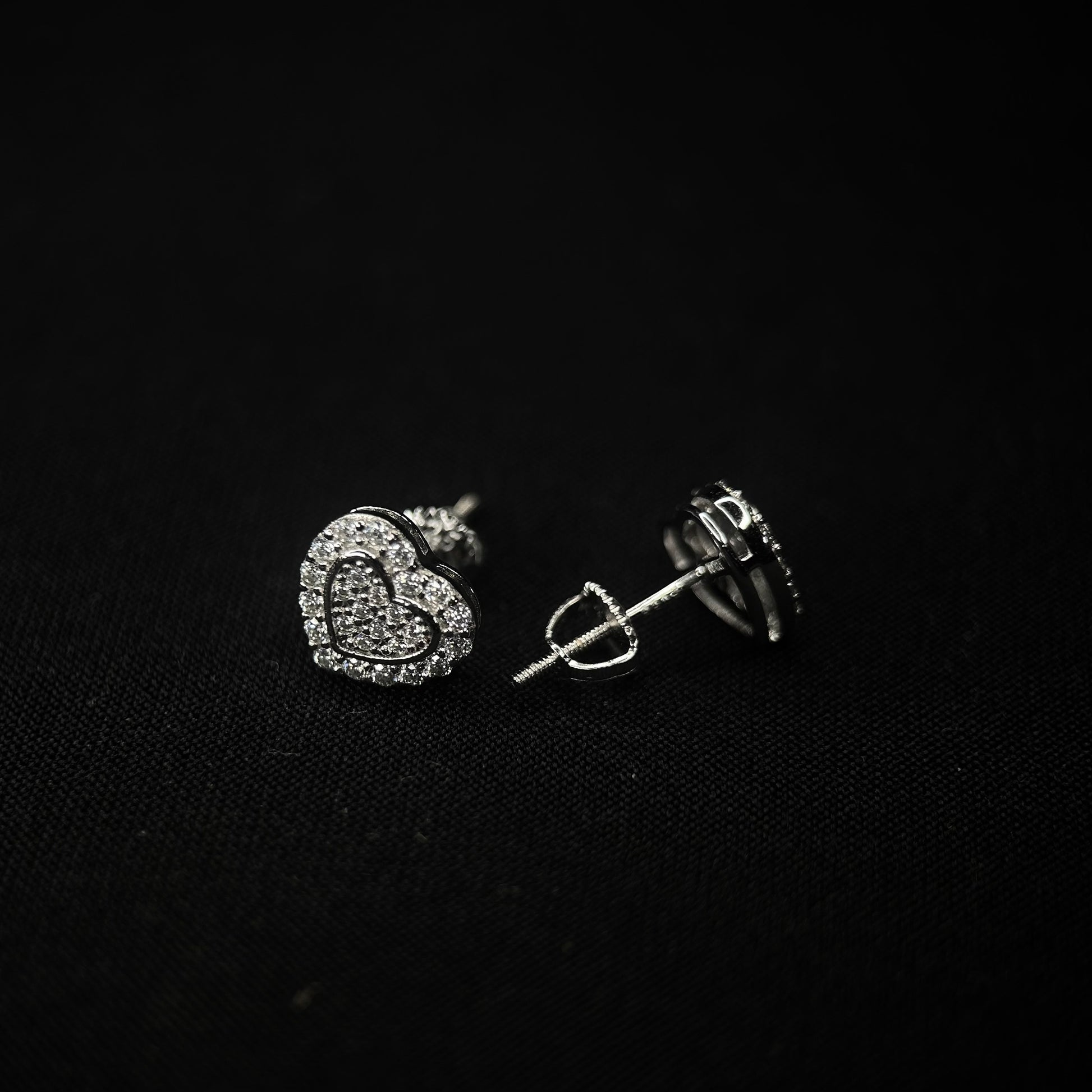 9MM VVS Heart Shape Earrings