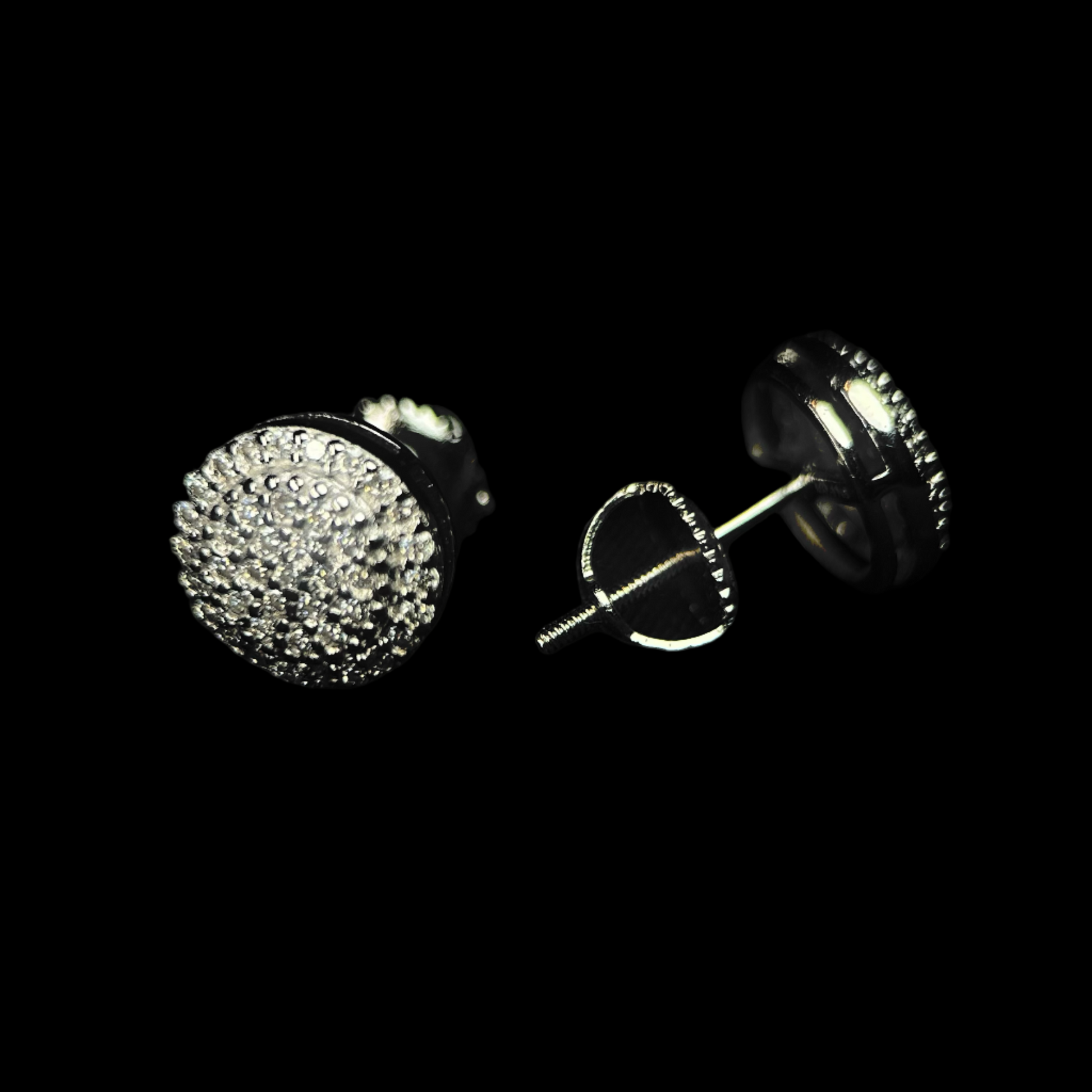 9.5MM VVS Circle Cluster Earrings