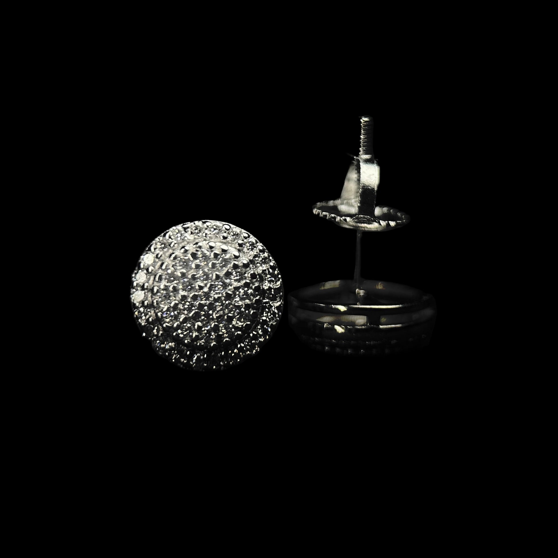 9.5MM VVS Circle Cluster Earrings