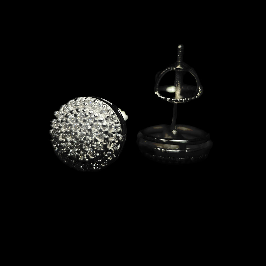 9.5MM VVS Circle Cluster Earrings