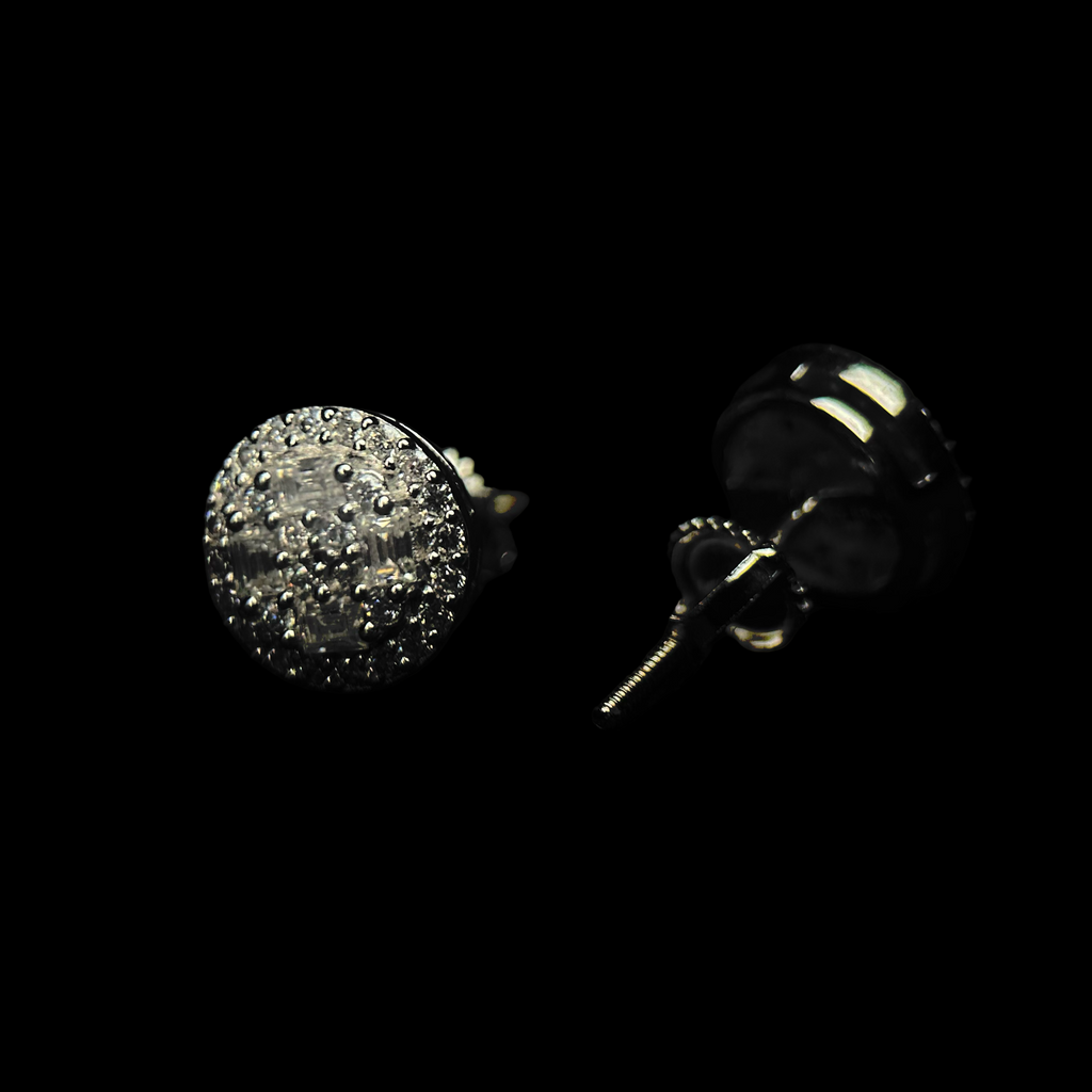8.5MM VVS Emerald-Cut Cluster Earrings
