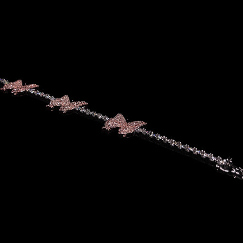 3MM VVS Butterfly Tennis Bracelet