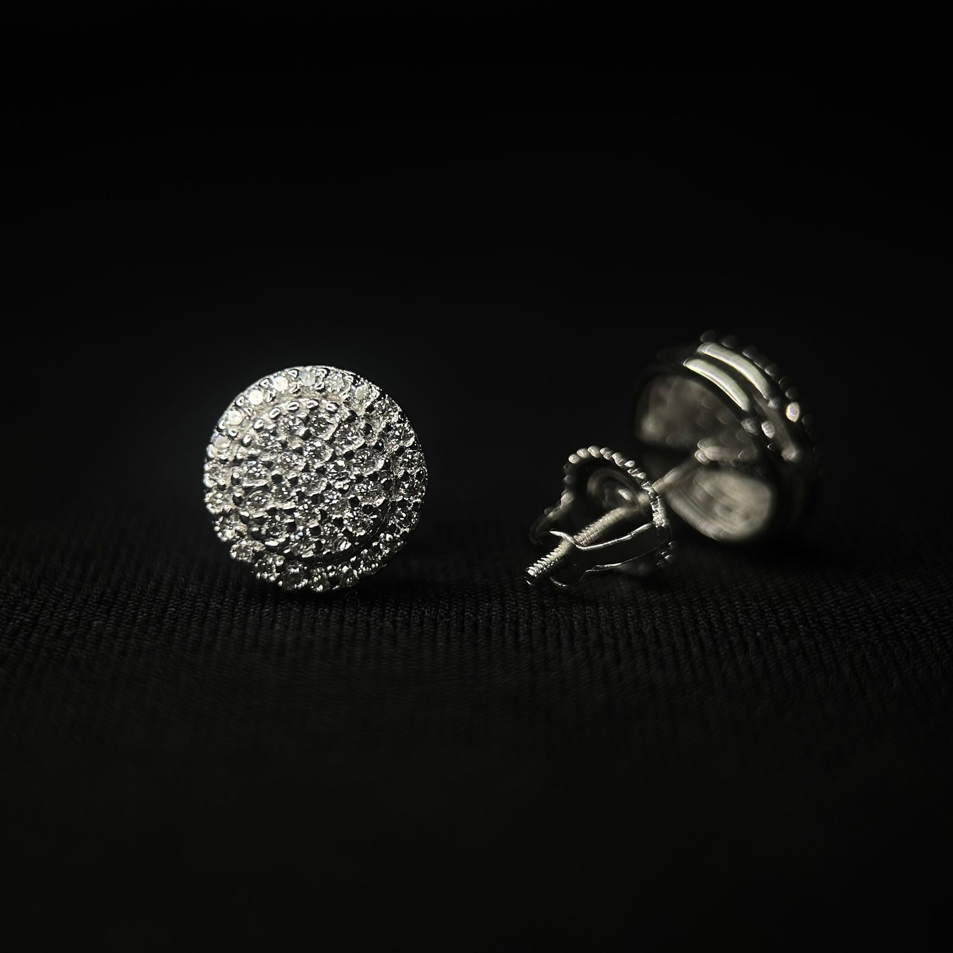 9.5MM VVS Circle Cluster Earrings