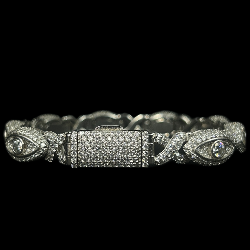 8MM VVS Evil Eye Infinity Link Bracelet