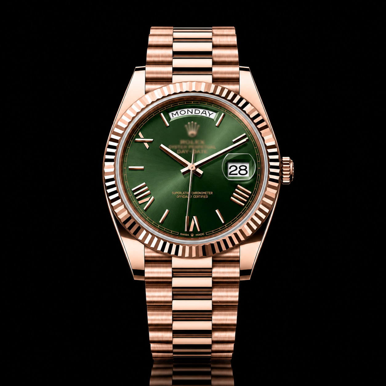 RDD Olive Green Face Plain Watch