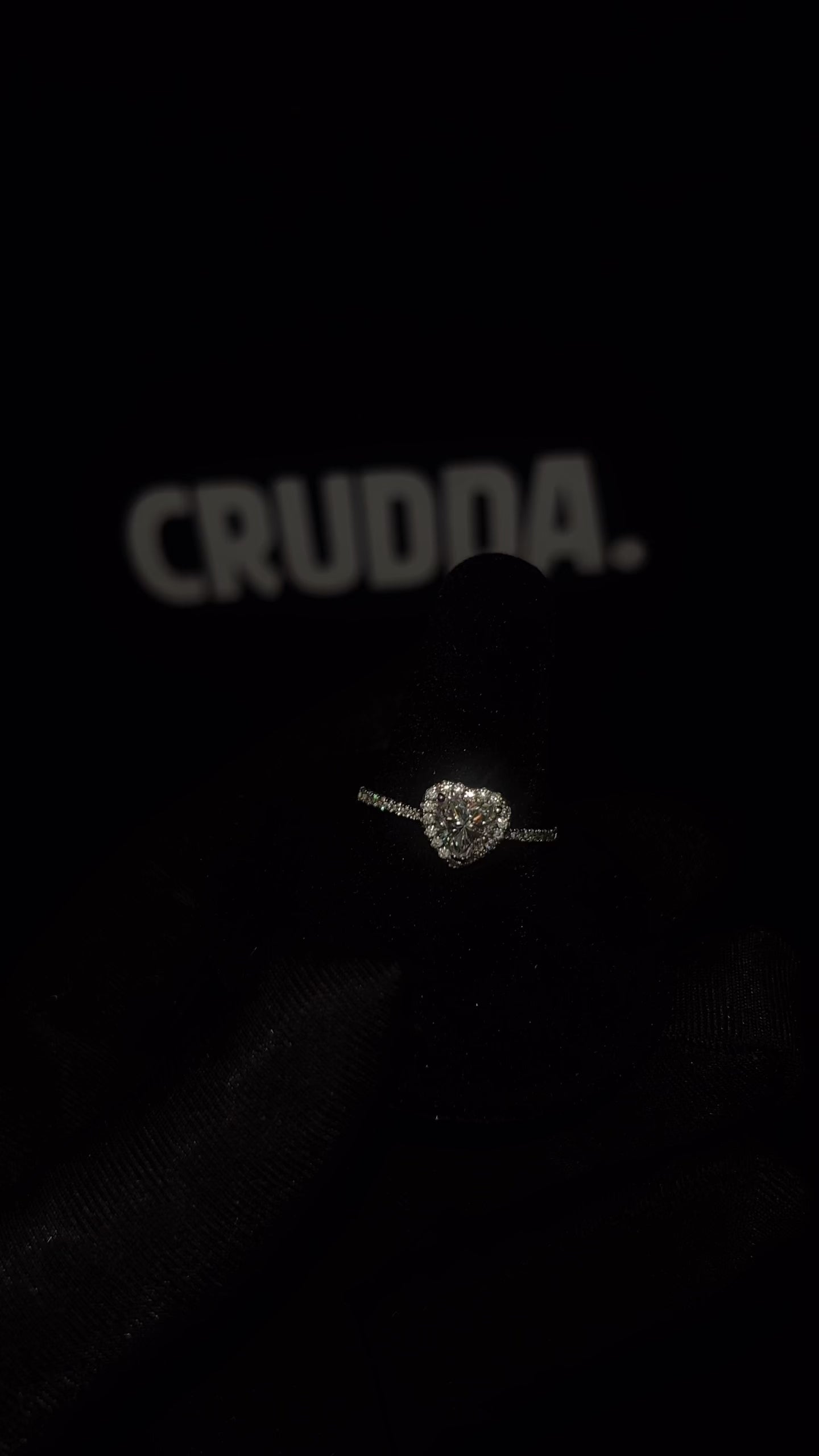 6MM VVS Heart Shape Halo Ring